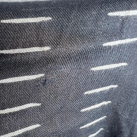 Talbots Women’s Black & White Scarf Wrap Polka Dots Classic Boho Lightweight - Picture 8 of 10